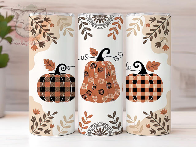 Boho Pumpkin Rustic Thanksgiving Tumbler, Thanksgiving Cup Wrap, 20Oz Sublimation, Rustic Fall Drinkware, Autumn Harvest Tumbler, Cozy Boho Cup Design, Festive Pumpkin Wrap Sublimation Lara' s Designs 