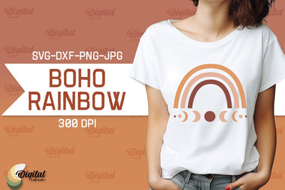 Boho Rainbow SVG. Boho Rainbow TShirt Designs SVG SVG Evgenyia Guschina 