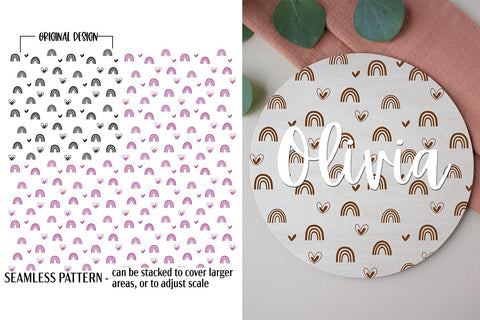 Boho Rainbow SVG | Laser Engraving File SVG B Renee Design 