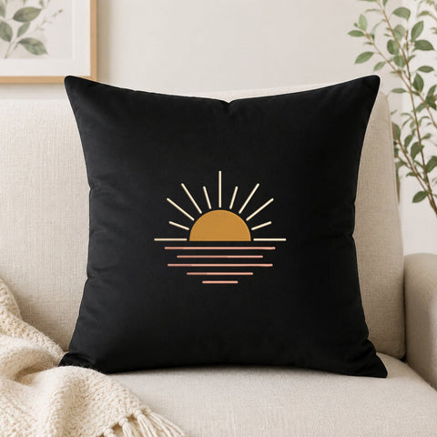 Boho Rising Sun Embroidery Design – Minimalist Sunrise Machine Embroidery File, Retro Sunset Bohemian Nature Design Embroidery/Applique DESIGNS PatternFeed8 