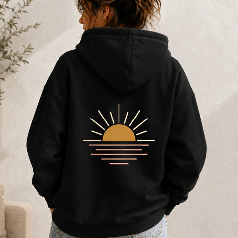 Boho Rising Sun Embroidery Design – Minimalist Sunrise Machine Embroidery File, Retro Sunset Bohemian Nature Design Embroidery/Applique DESIGNS PatternFeed8 