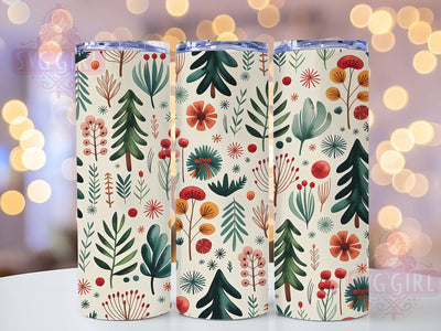 Boho Rustic Christmas Tree Tumbler, Rustic Holiday Design, Festive Boho Art, Cozy Winter Graphic, Stylish Holiday Pattern, 20oz Tumbler, Sublimation Design Sublimation SvggirlplusArt 