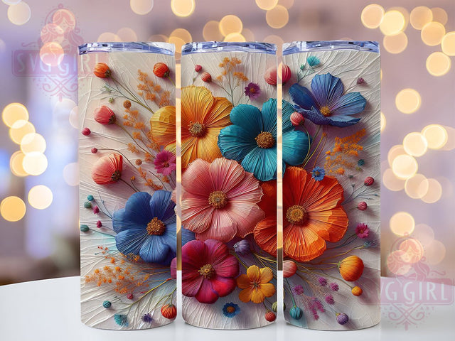 Boho Rustic Dried Flower Tumbler Wrap, Boho Floral Wrap, Unique Tumbler Design, 20oz Sublimation Wrap, Rustic Flower Tumbler, Nature Inspired Tumbler, Aesthetic Tumbler Wrap Sublimation SvggirlplusArt 