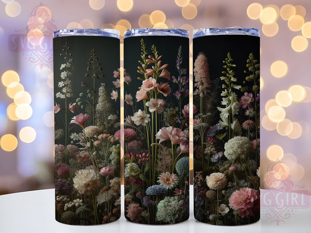 Boho Rustic Wildflower Tumbler, Spring Floral Tumbler, Rustic Flower Wrap, Artistic Boho Wrap, Colorful Wildflower Wrap, Sublimation Design, Trendy Gift Idea Sublimation SvggirlplusArt 