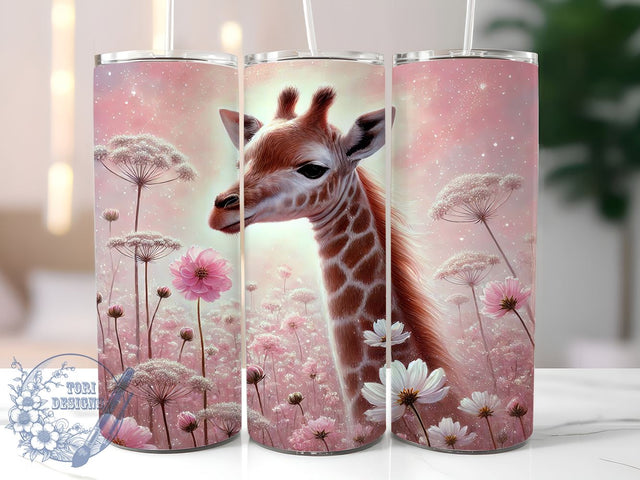 Boho Safari Giraffe Tumbler Wrap, Sublimation Tumbler, 20oz Tumbler Wrap, Animal Print Tumbler, Cute Tumbler Design, Personalized Tumbler Sublimation ToriDesigns 