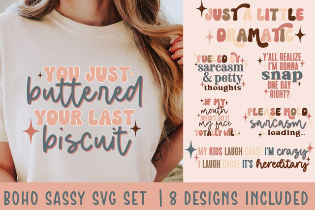 Boho Sarcastic Quotes Bundle SVG So Fontsy Design Shop 