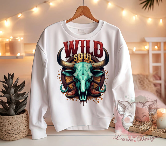 Boho Skull, Cowboy Boots, Wild Soul Art, Bohemian Decor, Western PNG, Digital Download, Sublimation Design, Rustic Home Decor Sublimation Lara' s Designs 