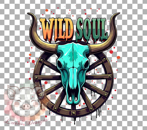 Boho Skull, Cowboy Boots, Wild Soul Art, Bohemian Decor, Western PNG, Digital Download, Sublimation Design, Rustic Home Decor Sublimation Lara' s Designs 