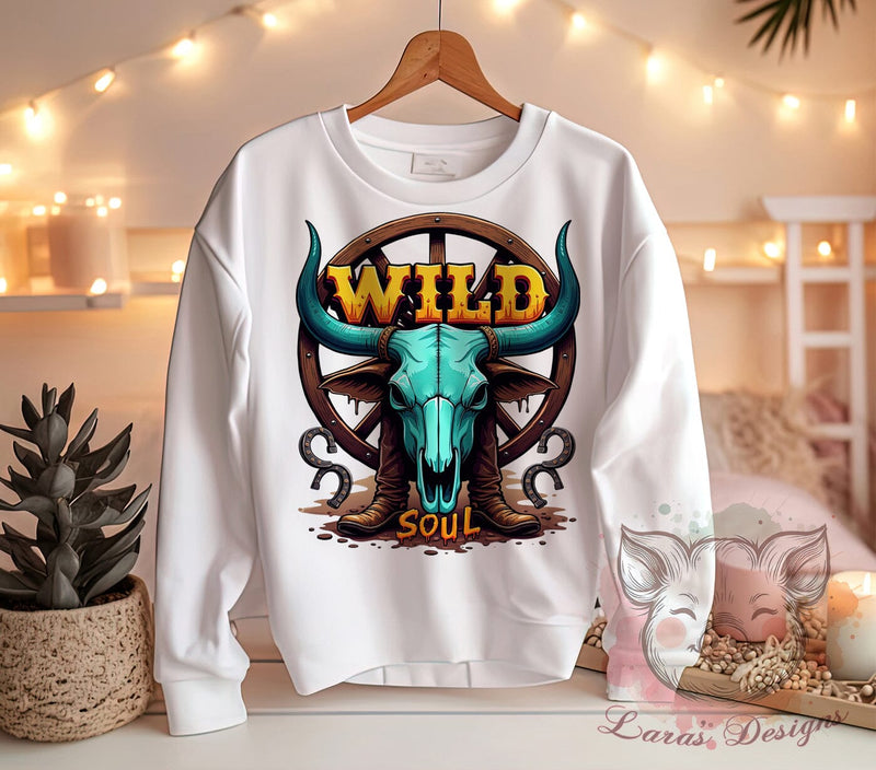 Boho Skull, Cowboy Boots, Wild Soul Art, Bohemian Decor, Western PNG, Digital Download, Sublimation Design, Rustic Home Decor Sublimation Lara' s Designs 