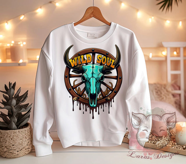 Boho Skull, Cowboy Boots, Wild Soul Art, Bohemian Decor, Western PNG, Digital Download, Sublimation Design, Rustic Home Decor Sublimation Lara' s Designs 