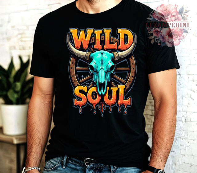 Boho Skull PNG, Wild Soul Sublimation, Cowboy Boots PNG, Western Skull Design, Boho Digital Download, Rustic Skull Clipart, Western Sublimation PNG Sublimation Li Zamperini 