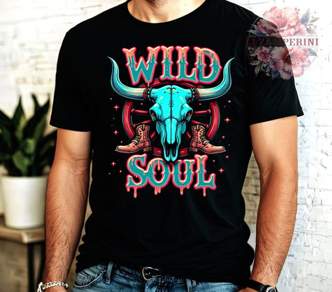 Boho Skull PNG, Wild Soul Sublimation, Cowboy Boots PNG, Western Skull Design, Boho Digital Download, Rustic Skull Clipart, Western Sublimation PNG Sublimation Li Zamperini 