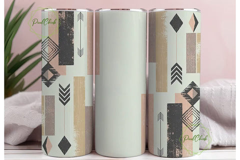 Boho Southwestern Tumbler Wrap Sublimation PixelChick 