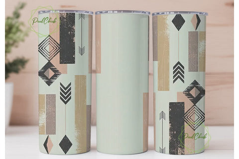 Boho Southwestern Tumbler Wrap Sublimation PixelChick 