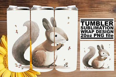 Boho Spring Wildlife Tumbler Wrap - 20oz Sublimation Sublimation afrosvg 