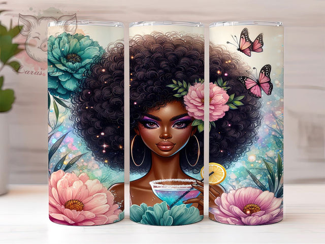 Boho Sunflower Butterfly Tumbler, Feminine Artistic Theme, Summer Sunflower Wrap, Vibrant Boho Design, Seamless Nature Motif, Colorful Botanical Print, Spiritual Woman Style, Fresh Seasonal Glow, 20Oz T Sublimation Lara' s Designs 