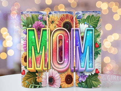 Boho Sunflower Glitter Mom Tumbler, Floral Mom Wrap, Glitter Mom Life, Boho Sunflower Tumbler, Mom Aesthetic Tumbler, Mother's Day Sublimation, Rustic Floral Gift Sublimation SvggirlplusArt 