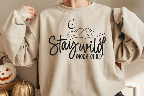 Boho Svg, Stay wild moon child SVG SVG DesignDestine 