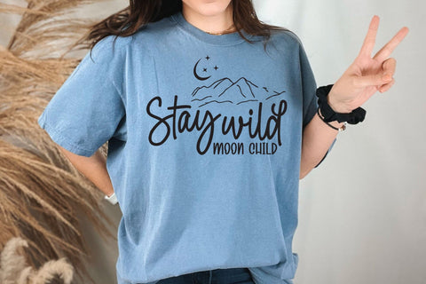 Boho Svg, Stay wild moon child SVG SVG DesignDestine 