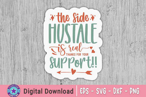 Boho Thank you Sticker Bundle, Business Sticker, Positive sticker SVG FiveStarCrafting 
