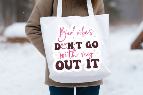 Boho Tote Bag Quotes Svg Png Bundle SVG Designangry 