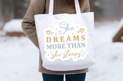 Boho Tote Bag Quotes Svg Png Bundle SVG Designangry 