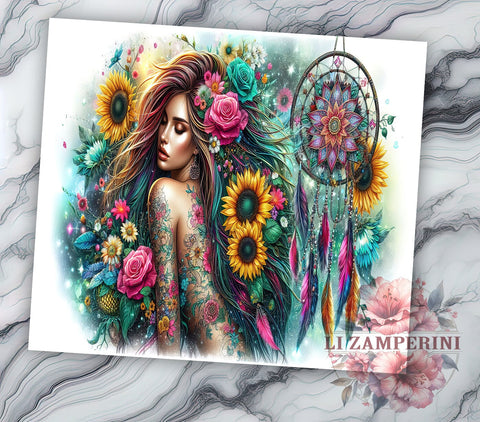 Boho Tumbler Design, 20oz Sublimation Design, Mystic Tumbler PNG, Inspirational Quote Tumbler, Digital Download Tumbler, Bohemian Gift Tumbler Sublimation Li Zamperini 