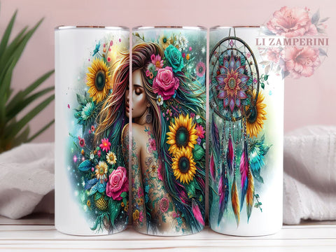 Boho Tumbler Design, 20oz Sublimation Design, Mystic Tumbler PNG, Inspirational Quote Tumbler, Digital Download Tumbler, Bohemian Gift Tumbler Sublimation Li Zamperini 