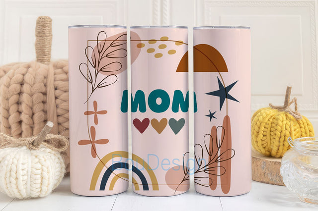 Boho Tumbler, Mom PNG, 20oz Skinny Tumbler Sublimation Designs, Wrap Tumbler for Straight & Tapered Tumbler PNG Instant Download, mom gift Sublimation BouDesign 