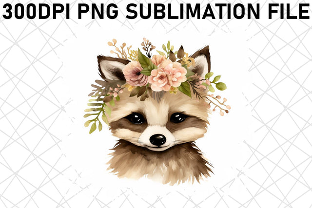 Boho Watercolor Cute Animals Sublimation Design PNG Sublimation afrosvg 