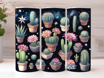 Boho Western Cactus 20oz Tumbler Png, Straight & Tapered Tumbler Png, Desert Cactus Tumbler Png, Digital Download PNG Sublimation Lara' s Designs 