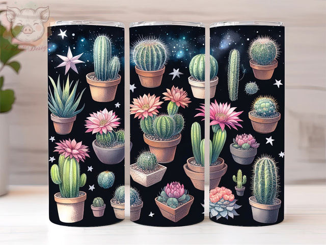 Boho Western Cactus 20oz Tumbler Png, Straight & Tapered Tumbler Png, Desert Cactus Tumbler Png, Digital Download PNG Sublimation Lara' s Designs 