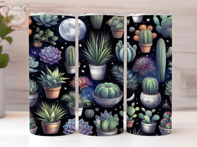 Boho Western Cactus 20oz Tumbler Png, Straight & Tapered Tumbler Png, Desert Cactus Tumbler Png, Digital Download PNG Sublimation Lara' s Designs 