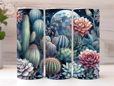 Boho Western Cactus 20oz Tumbler Png, Straight & Tapered Tumbler Png, Desert Cactus Tumbler Png, Digital Download PNG Sublimation Lara' s Designs 