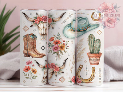 Boho Western Desert Charm 20oz Tumbler, Boho Western, Desert Charm, Rustic Theme, Sublimation Wrap, 20oz Tumbler, Vintage Aesthetic, Southwestern Design Sublimation Li Zamperini 