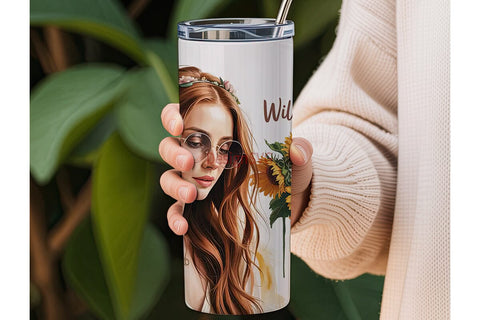 Boho Wild & Free 20oz Tumbler Wrap Sublimation DesignSVG 