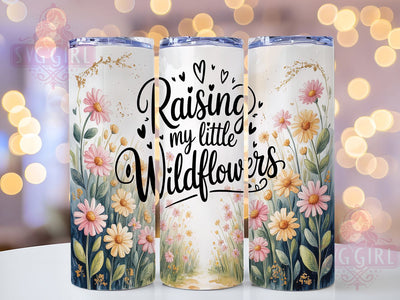 Boho Wildflower Mom Life Tumbler, Girl Mom Gift, Floral Mother Design, Wildflower Parent Gift, Mother Daughter Wrap, Boho Mom Tumbler, Flower Child Design Sublimation SvggirlplusArt 