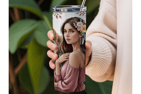 Boho Wolf & Dreamcatcher Tumbler Wrap Sublimation DesignSVG 