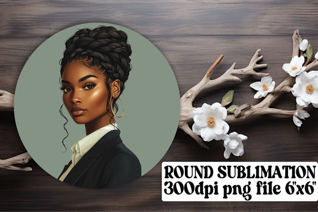 Boho Women Portrait Sublimation Elements Sublimation afrosvg 