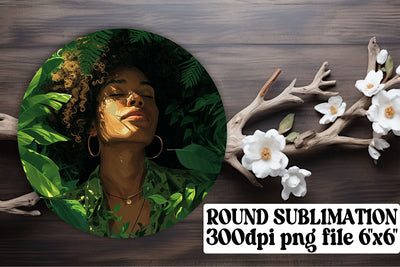 Boho Women Portrait Sublimation Elements Sublimation afrosvg 