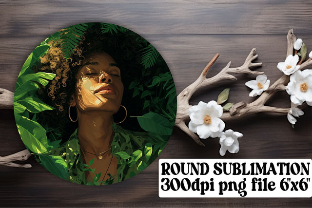 Boho Women Portrait Sublimation Elements Sublimation afrosvg 