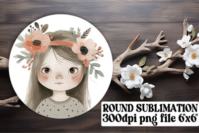 Boho Youth Circle Coasters: Sublime Sublimation Sublimation afrosvg 