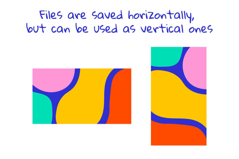 Bold Abstract Shapes Backgrounds Digital Pattern Rin Green 