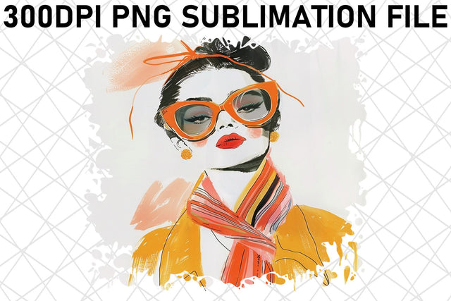 Bold Lady PNG Design - Sublimation Sublimation afrosvg 