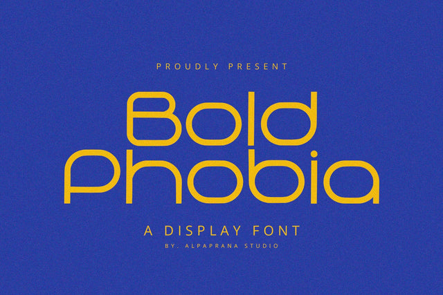 Bold Phobia - Display Font Font Alpaprana Studio 