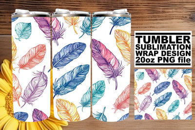 Bold Plume Bliss Tumbler Design 20oz Sublimation afrosvg 