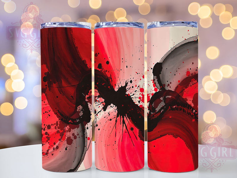 Bold Red Black Gradient 20oz Tumbler Wrap, Bold Abstract Tumbler, 20oz Sublimation Wrap, Modern Drinkware Design, Dark Aesthetic Tumbler, Stylish Gradient Tumbler, Trendy Color Wrap Sublimation SvggirlplusArt 