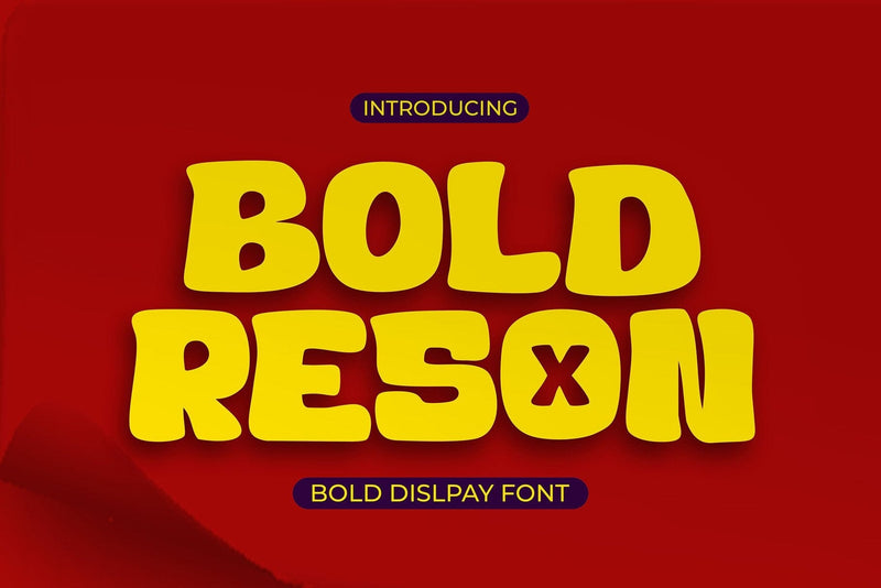 Bold Reson - Bold Display Font Font Mozzatype 