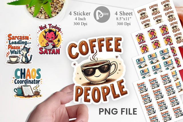 Bold Sassy Quotes Sticker Sublimation artnoy 