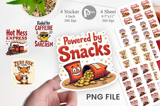 Bold Sassy Quotes Sticker Sublimation artnoy 